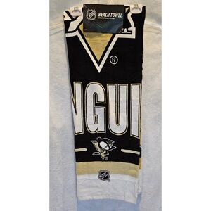 Pittsburgh Penguins Beach Towel NWT Official NHL Licensed 30"x60" Northwest Co.